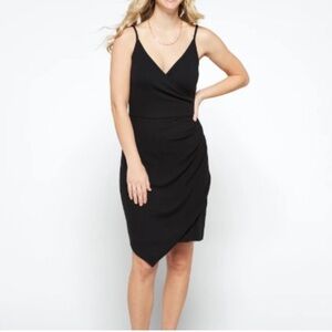 Goldray black soft modal ribbed Dress